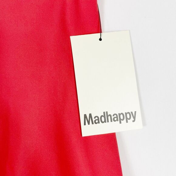 Madhappy Bike Shorts Tech Sz L Women’s‎ Orange Athletics - Picture 4 of 4